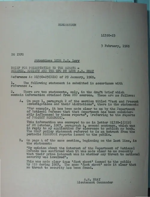 First page of Wilbert Smith Archives Files Box 1130 11 1130-11-p074