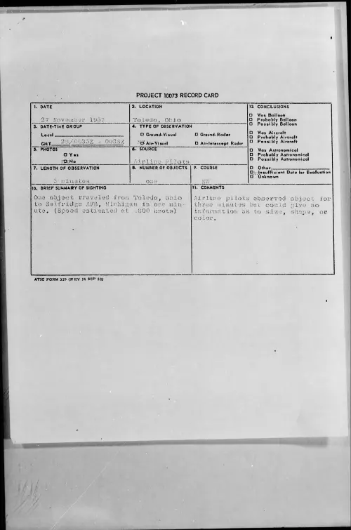 First page of 1957.11 - 6964539 - Toledo, Ohio