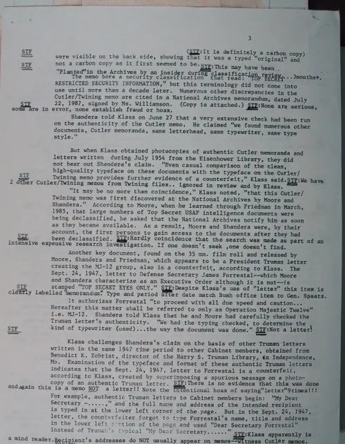 First page of Wilbert Smith Archives Files Box 1131 02 1131-02-p141