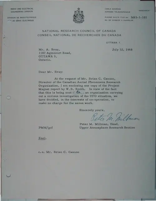 First page of Wilbert Smith Archives Files Box 1131 10 1131-10-p043