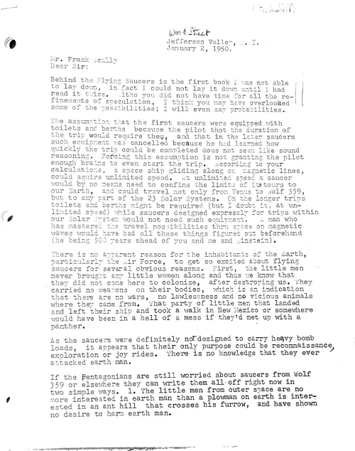 First page of Frank Scully 1
