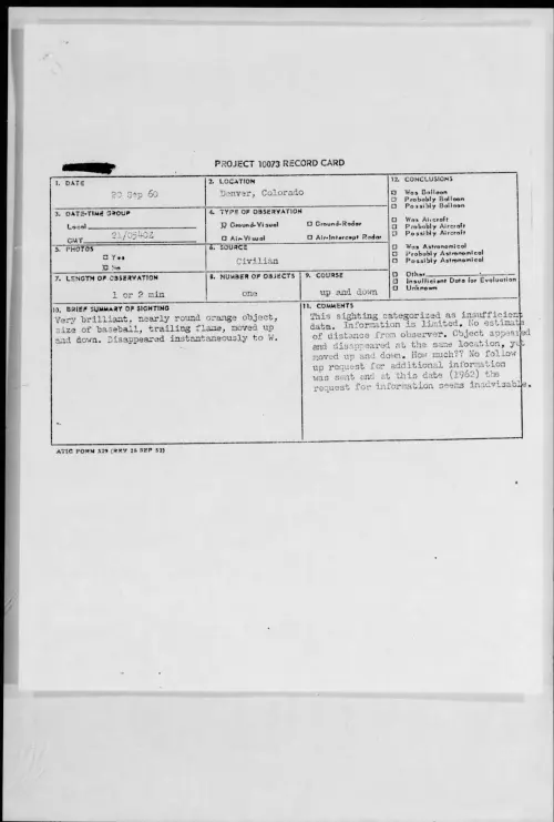 First page of 1960.09 - 8230328 - Denver, Colorado