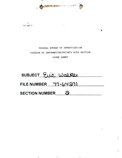 First page of Dr. Eric Walker Dr. Eric Walker 6