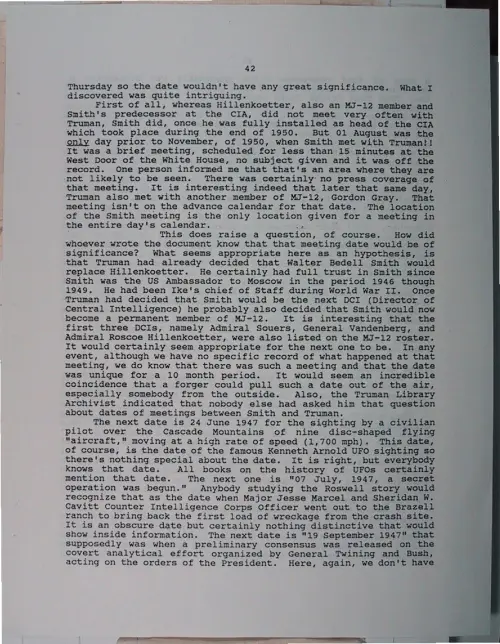 First page of Wilbert Smith Archives Files Box 1131 03 1131-03-p087