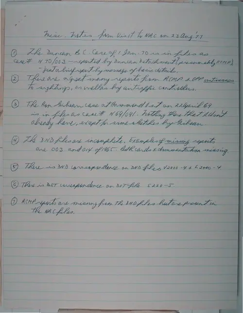 First page of Wilbert Smith Archives Files Box 1131 06 1131-06-p023