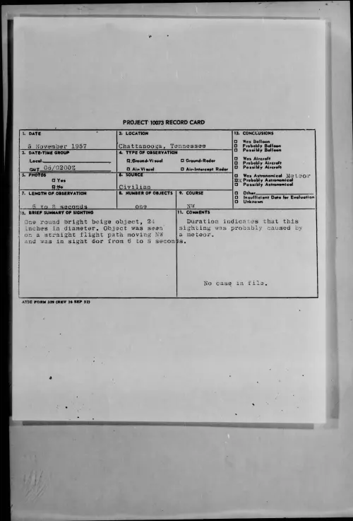 First page of 1957.11 - 7231957 - Chattanooga, Tennessee