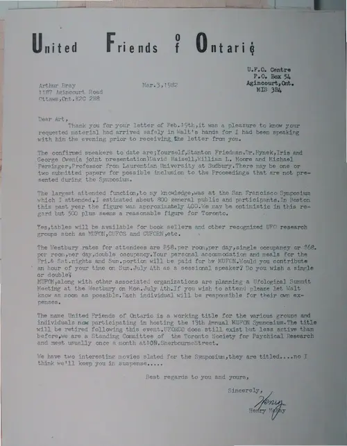 First page of Wilbert Smith Archives Files Box 1131 01 1131-01-p008
