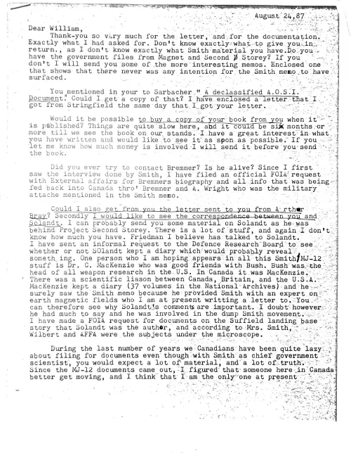 First page of Dr. Eric Walker Bill Steinman 5