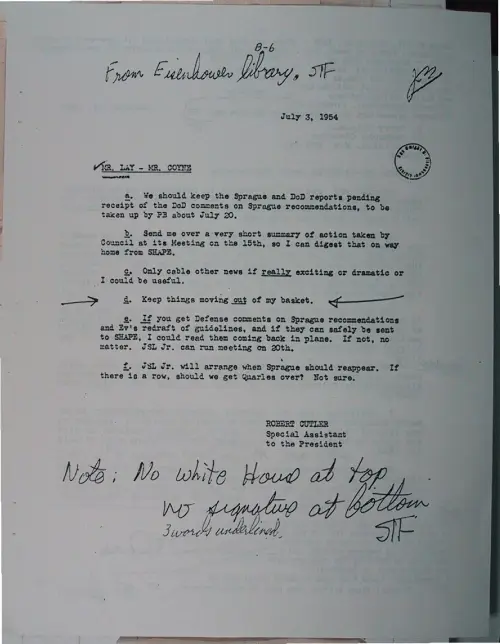 First page of Wilbert Smith Archives Files Box 1131 03 1131-03-p121