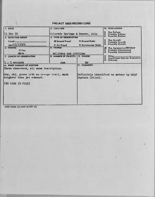 First page of 1955.12 - 7340036 - Colorado Springs and Denver, Colo