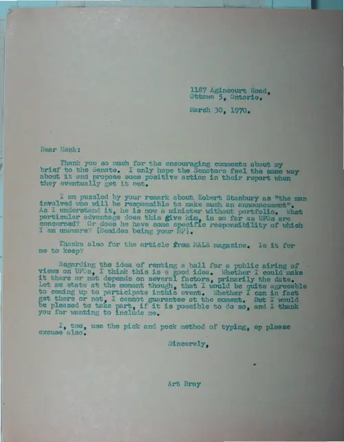 First page of Wilbert Smith Archives Files Box 1131 01 1131-01-p037