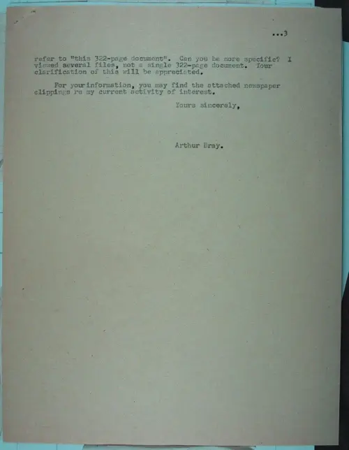 First page of Wilbert Smith Archives Files Box 1131 16 1131-16-p005