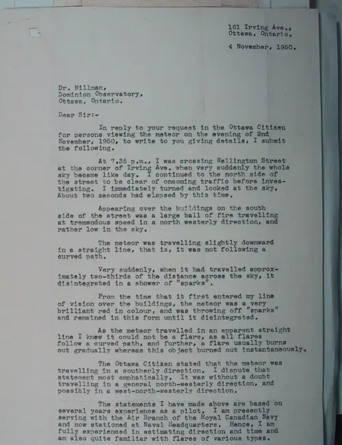 First page of Wilbert Smith Archives Files Box 1130 18 1130-18-p131
