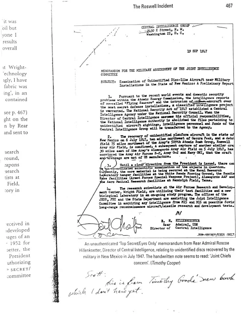 First page of Roswell 1