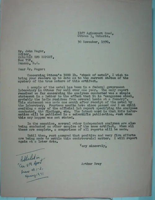 First page of Wilbert Smith Archives Files Box 1131 19 1131-19-p117