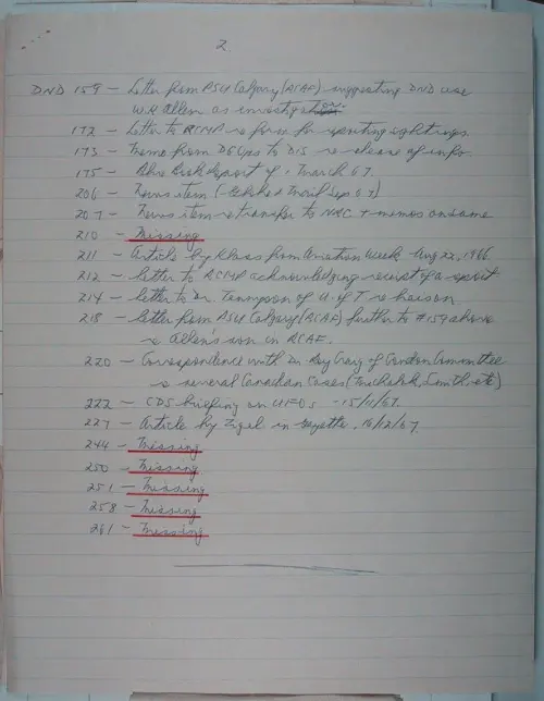 First page of Wilbert Smith Archives Files Box 1131 06 1131-06-p004