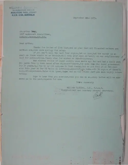 First page of Wilbert Smith Archives Files Box 1131 04 1131-04-p004