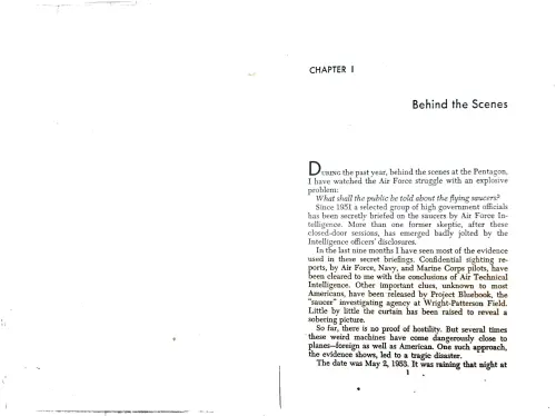 First page of Eisenhower Donald Keyhoe 1