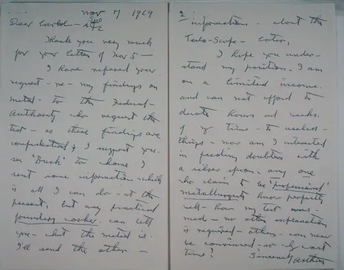 First page of Wilbert Smith Archives Files Box 1131 19 1131-19-p162