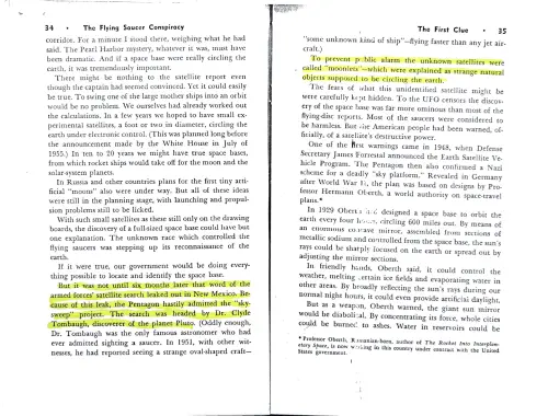 First page of Eisenhower Donald Keyhoe 3