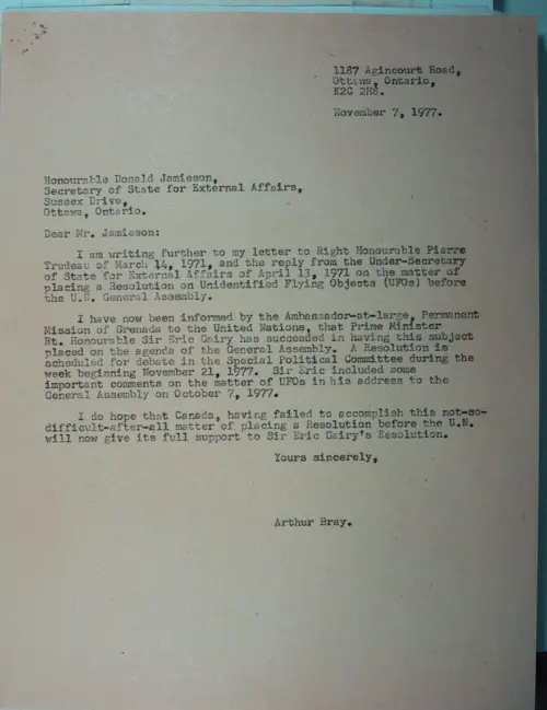 First page of Wilbert Smith Archives Files Box 1130 18 1130-18-p056