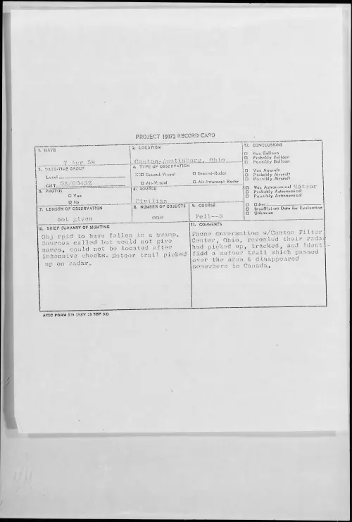 First page of 1958.04 - 6966541 - Canton-Austinberg, Ohio