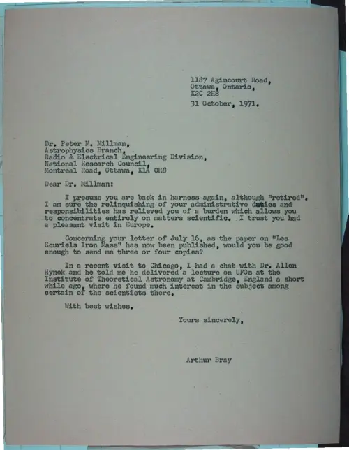 First page of Wilbert Smith Archives Files Box 1131 19 1131-19-p077