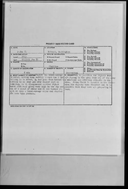 First page of 1961.01 - 8615365 - Bothell, Washington