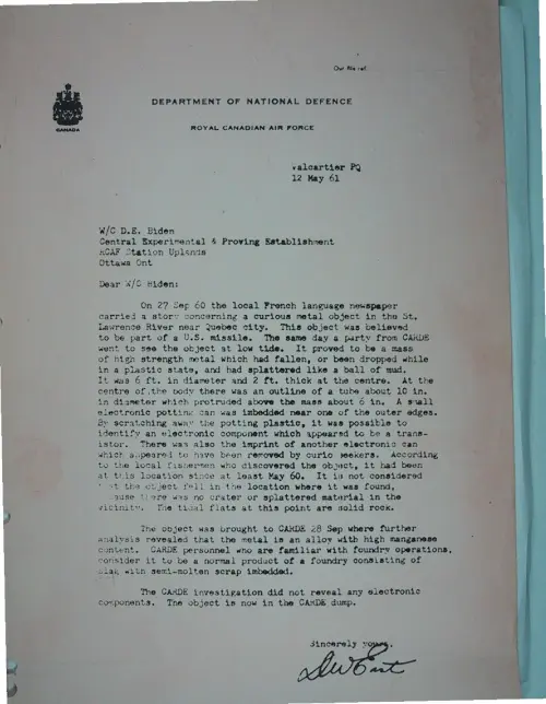 First page of Wilbert Smith Archives Files Box 1131 19 1131-19-p247