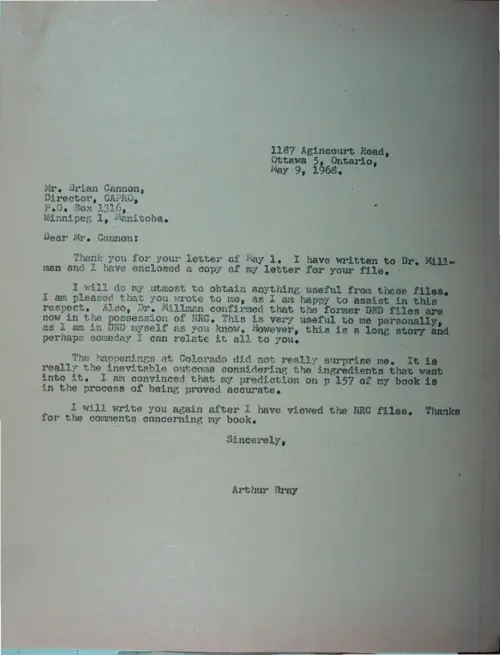 First page of Wilbert Smith Archives Files Box 1130 09 1130-09-p052