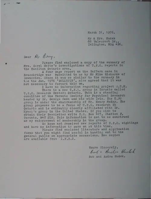 First page of Wilbert Smith Archives Files Box 1130 05 1130-05-p016