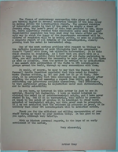First page of Wilbert Smith Archives Files Box 1131 19 1131-19-p139