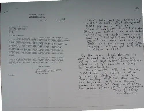 First page of Wilbert Smith Archives Files Box 1131 02 1131-02-p107