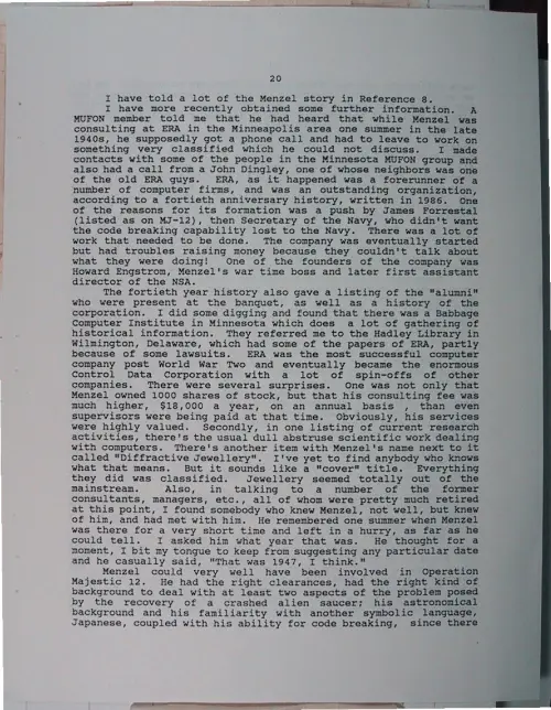 First page of Wilbert Smith Archives Files Box 1131 03 1131-03-p065