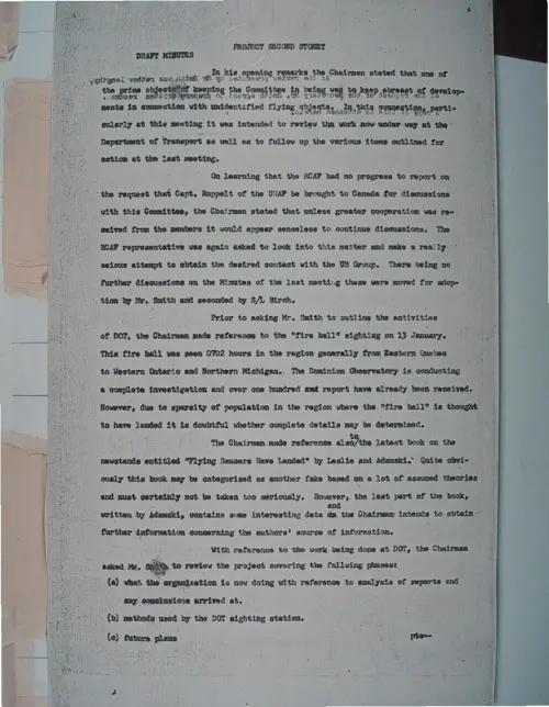 First page of Wilbert Smith Archives Files Box 1131 11 1131-11-p009