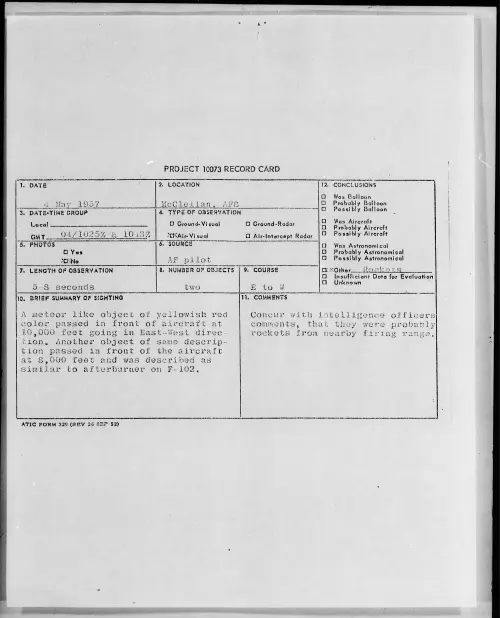 First page of 1957.05 - 6789751 - McClellan, AFB