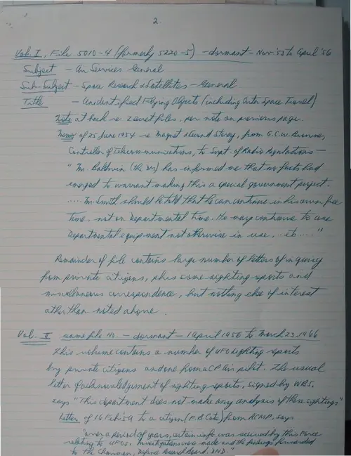 First page of Wilbert Smith Archives Files Box 1130 18 1130-18-p035