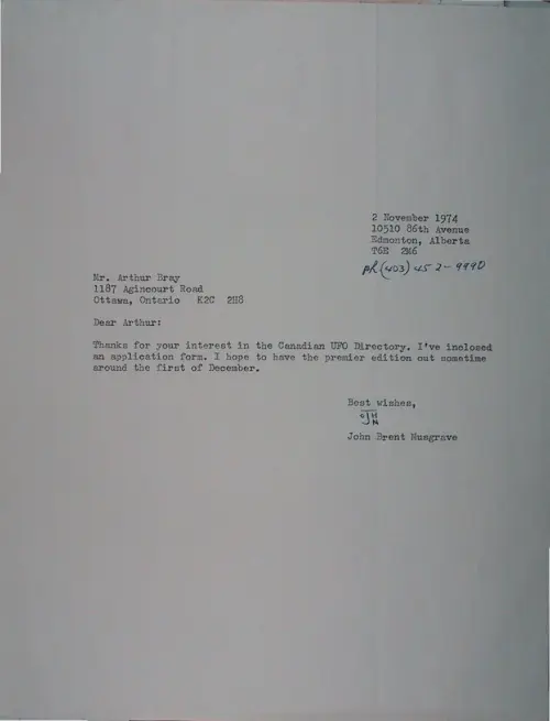 First page of Wilbert Smith Archives Files Box 1131 05 1131-05-p022