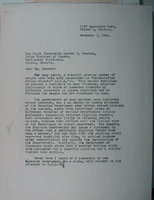 First page of Wilbert Smith Archives Files Box 1130 18 1130-18-p121