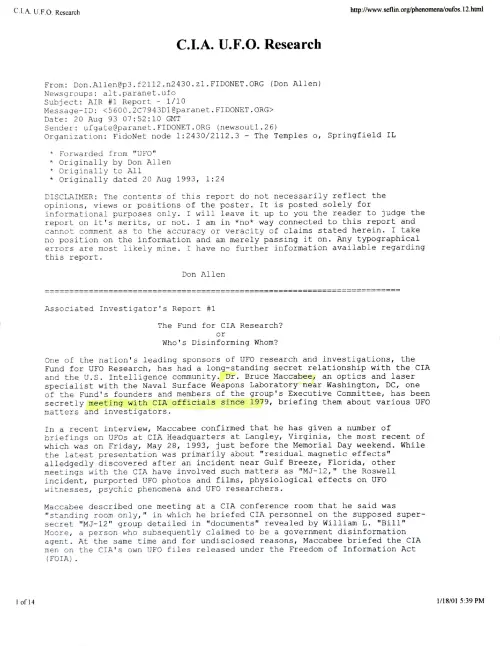 First page of Ronald Reagan Reagan Aviary Kit Green