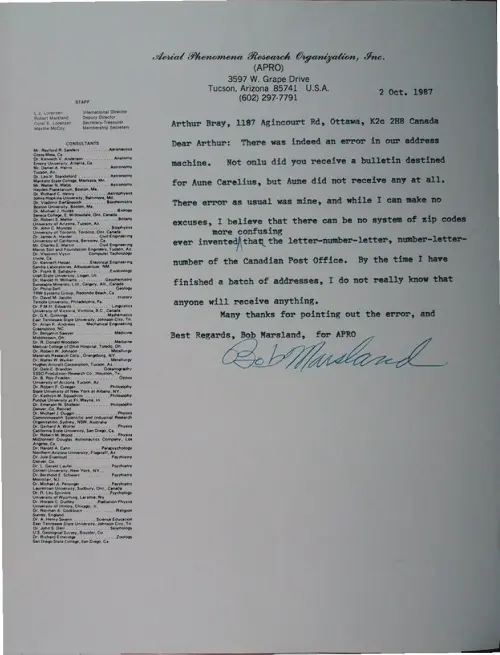 First page of Wilbert Smith Archives Files Box 1130 05 1130-05-p003