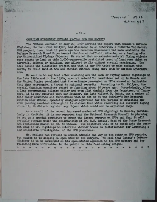First page of Wilbert Smith Archives Files Box 1131 15 1131-15-p023