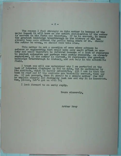 First page of Wilbert Smith Archives Files Box 1131 06 1131-06-p043