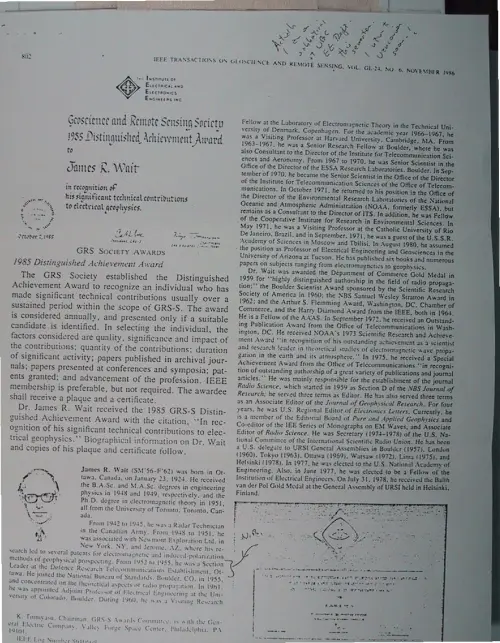 First page of Wilbert Smith Archives Files Box 1131 02 1131-02-p078
