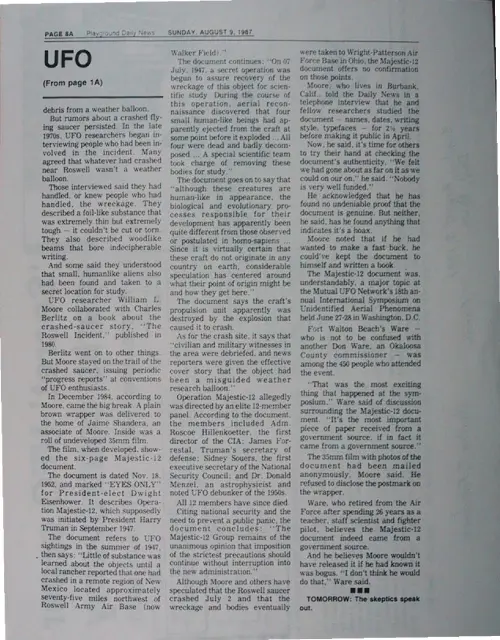 First page of Wilbert Smith Archives Files Box 1131 02 1131-02-p153