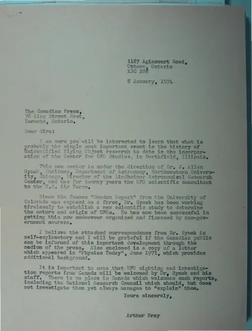 First page of Wilbert Smith Archives Files Box 1130 10 1130-10-p158