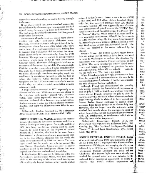 First page of Frances Swan Bio