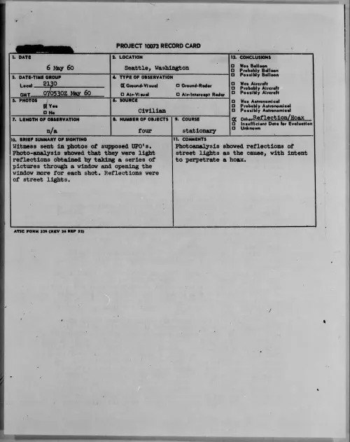First page of 1960.05 - 7812408 - Seattle, Washington