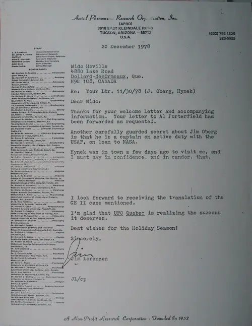 First page of Wilbert Smith Archives Files Box 1130 20 1130-20-p001