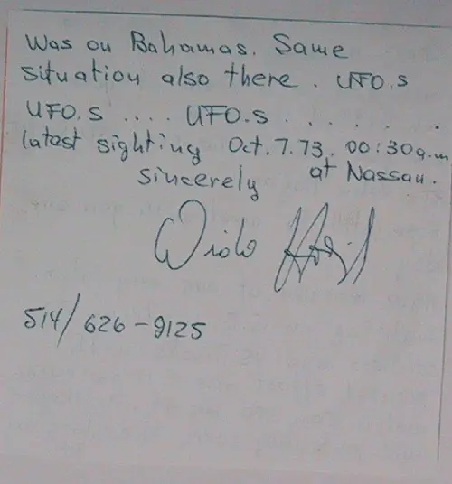 First page of Wilbert Smith Archives Files Box 1130 20 1130-20-p010
